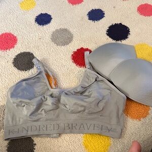 Kindred Bravely Light Gray Nursing Bra